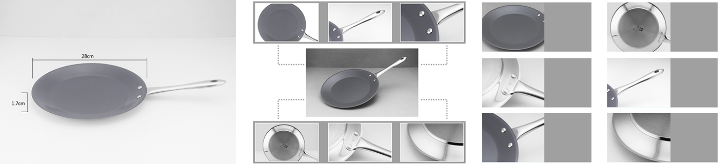 Stainless Steel Round Crepe Pan