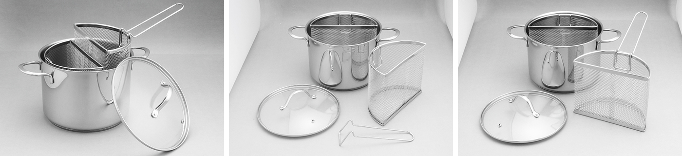 Stainless Steel Pasta Pot with Basket