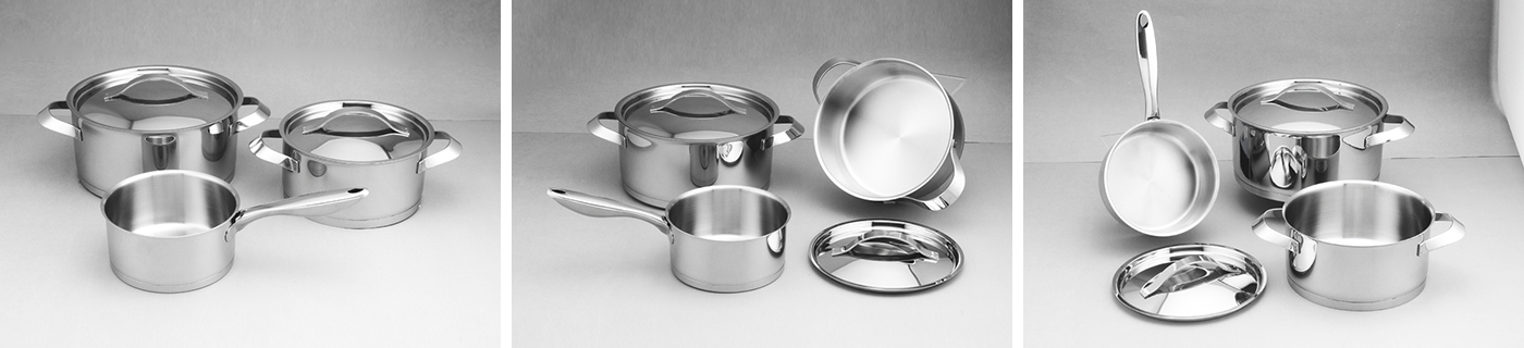 Modern Stainless Steel Cookware Set