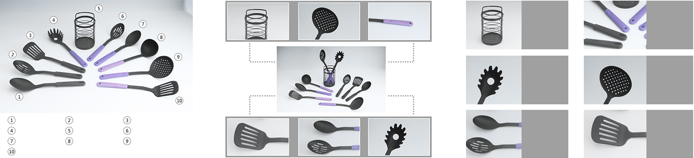 Silicon Kitchen Tools Set with silicon  handle