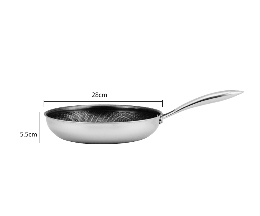 Honey Comb Etching Non-stick Frypan