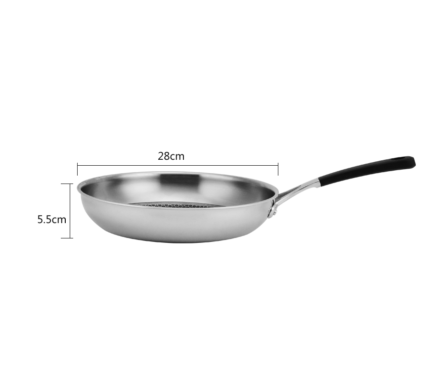 Honey Comb Half Etching Non-stick Frypan