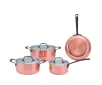 Tri-Ply Copper Stainless Steel Cookware Set