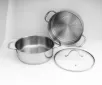 Stainless Steel 3 Piece Steamer Cookware Set