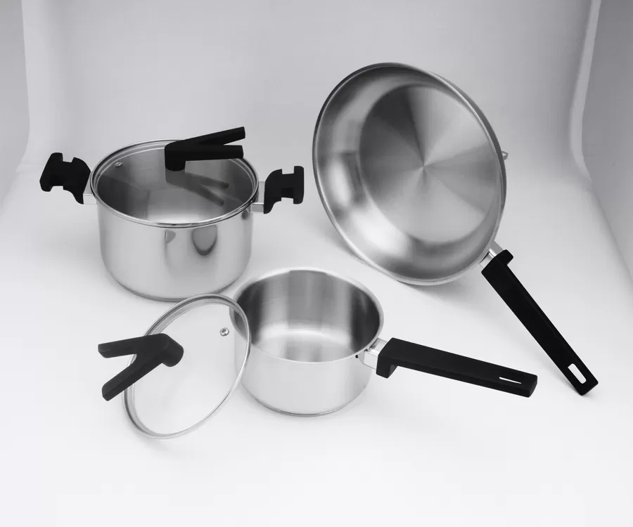 Stainless Steel Cookware Set for Stand Lid