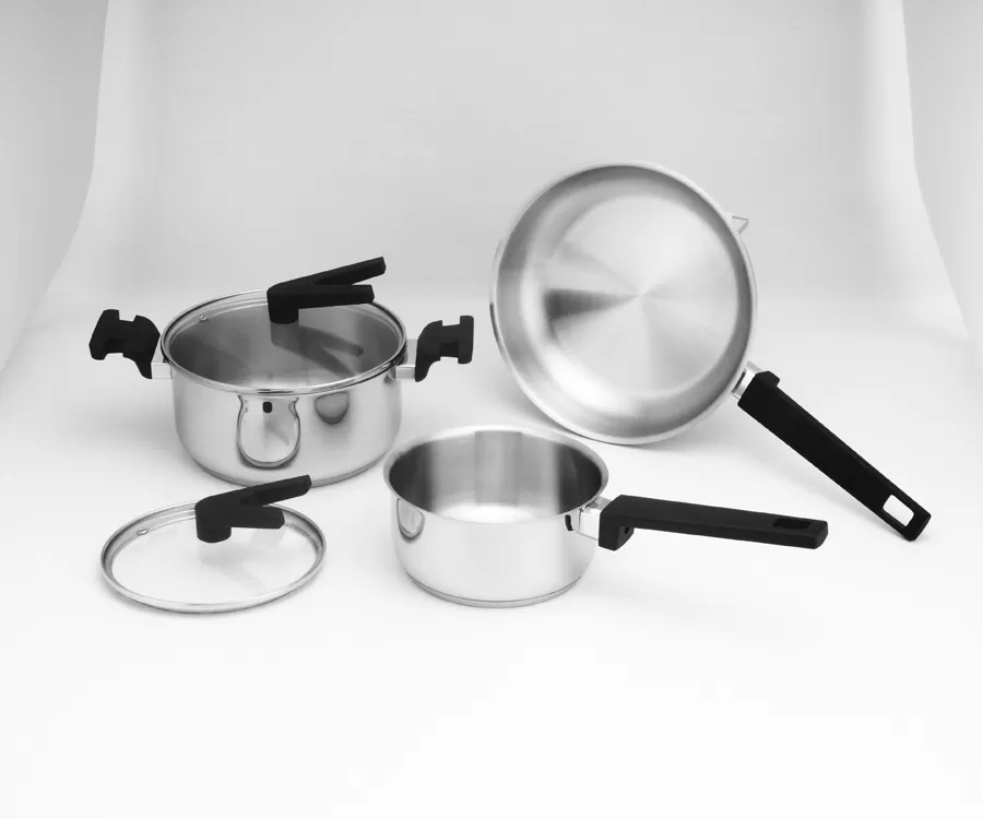 Stainless Steel Cookware Set for Stand Lid