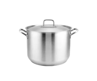 Big Stainless Steel Stockpot with Induction Base